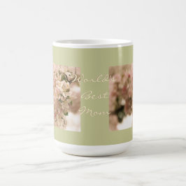 Taza De Café Los mejores flores de Apple de la mamá del mundo