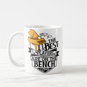 Taza De Café Los Mejores Jugadores Están En El Banco - Piano Y