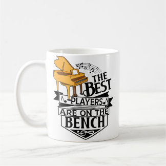 Taza De Café Los Mejores Jugadores Están En El Banco - Piano Y