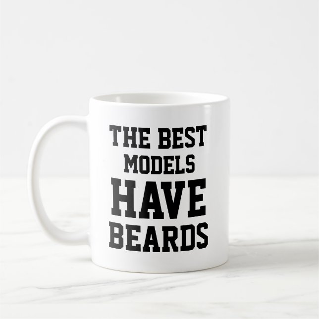 Taza De Café Los Mejores Modelos Tienen Barbas (Izquierda)
