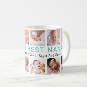Taza De Café Los mejores nietos del mundo en nana 12 Collages d