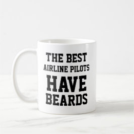 Taza De Café Los mejores pilotos de aerolíneas tienen barba