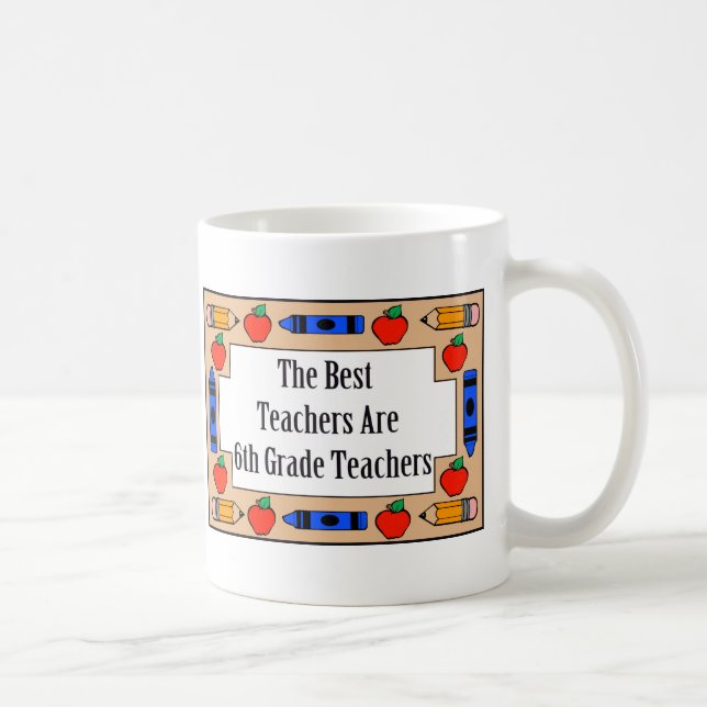 Taza De Café Los mejores profesores son 6tos profesores del (Derecha)