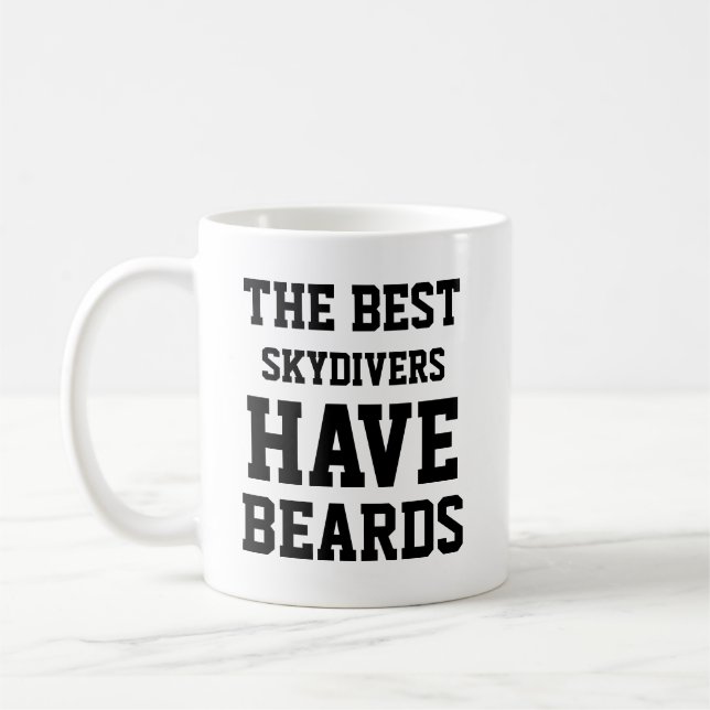 Taza De Café Los Mejores Skydivers Tienen Barba (Izquierda)