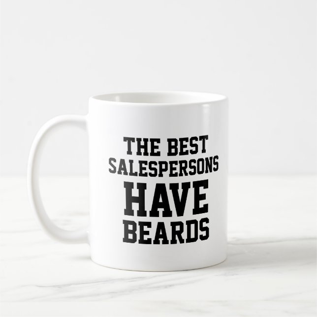 Taza De Café Los Mejores Vendedores Tienen Barba (Izquierda)