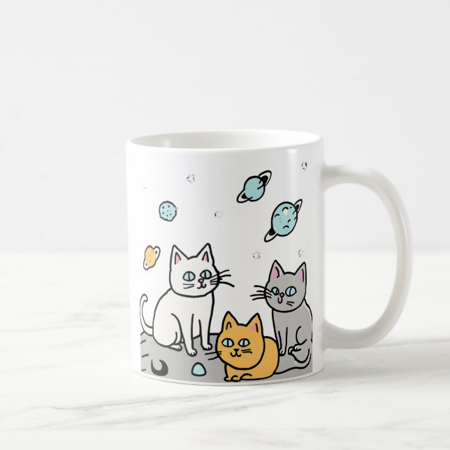 Taza De Café Los Meowstronautas (Derecha)