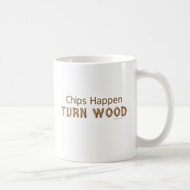 Taza De Café Los microprocesadores suceden vuelta Woodturning (Derecha)