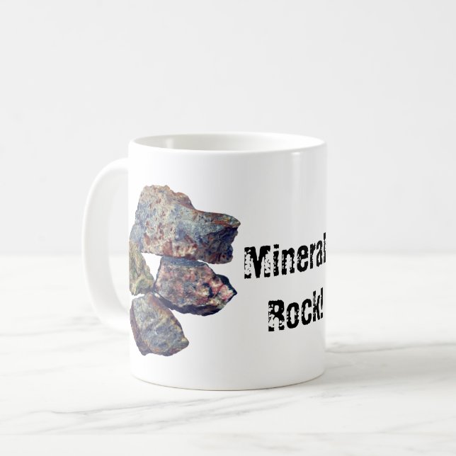 Taza De Café Los mineros coleccionistas de rock son divertidos (Anverso izquierdo)