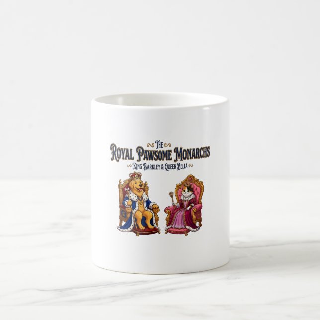 Taza De Café Los Monarcas Reales Pawsome (Centro)