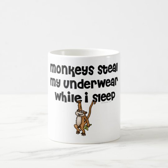 Taza De Café ¡Los monos roban mi ropa interior!