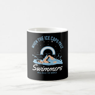 Taza De Café Los nadadores dominarán el mundo