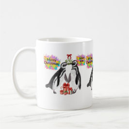 Taza De Café Los navidades aman el pingüino