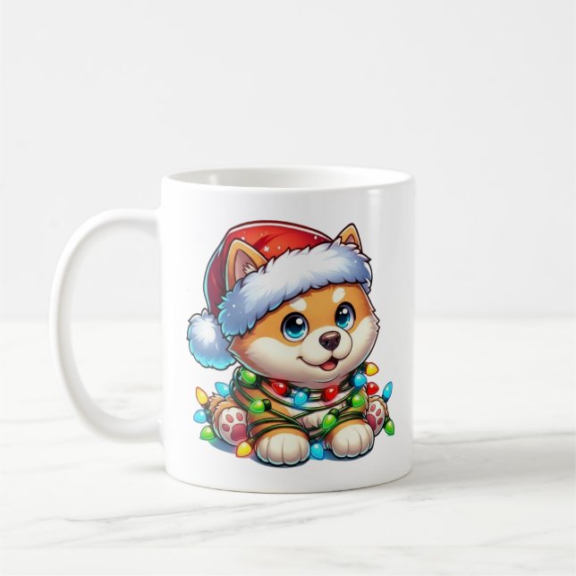 Taza De Café Los Navidades chiítas Shiba Inu Mug (Izquierda)