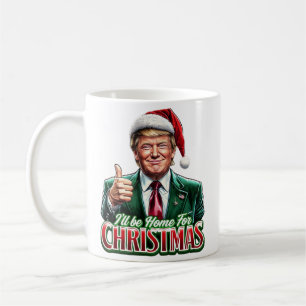 Taza De Café Los Navidades de Donald Trump en Santa Hat