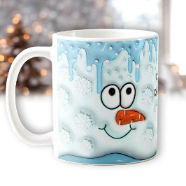 Taza De Café Los Navidades de la dieta derriten el nombre azul 
