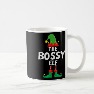 Taza De Café Los Navidades de la familia Bossy Elf