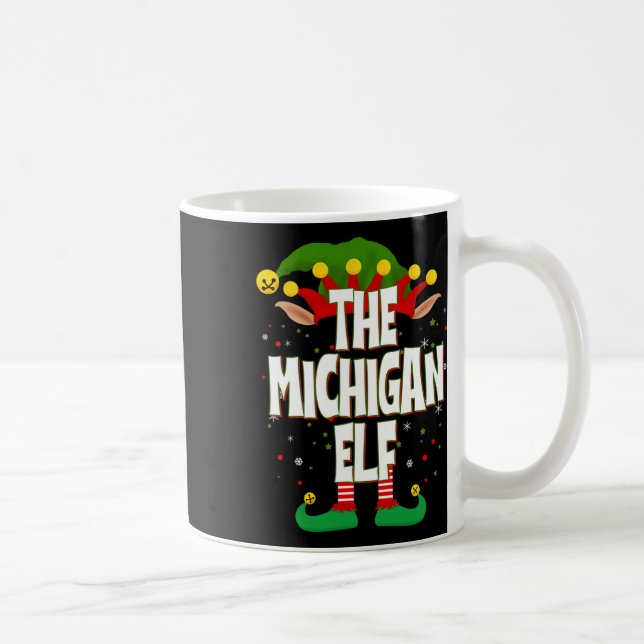 Taza De Café Los Navidades de Michigan Elf (Derecha)