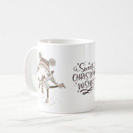 Taza De Café Los Navidades dulces quieren patinar sobre hielo