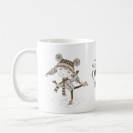 Taza De Café Los Navidades dulces quieren patinar sobre hielo