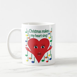 Taza De Café "Los Navidades me hacen cantar el corazón"