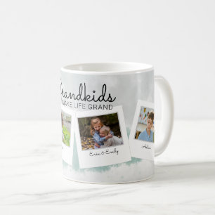 Taza De Café Los nietos hacen de la vida grandes abuelos