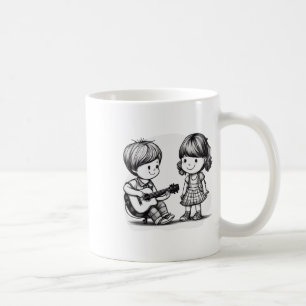 Taza De Café Los niños se divierten como siempre. Sticker