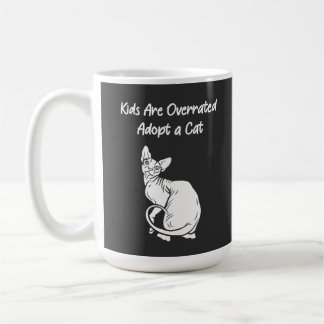 Taza De Café Los niños son sobrevalorados, adoptan un gato con