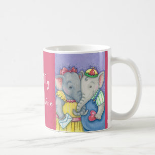 Taza De Café Los novios elefantes son mi Personalizar de VALENT