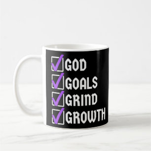 Taza De Café Los Objetivos de Dios agudizan el crecimiento