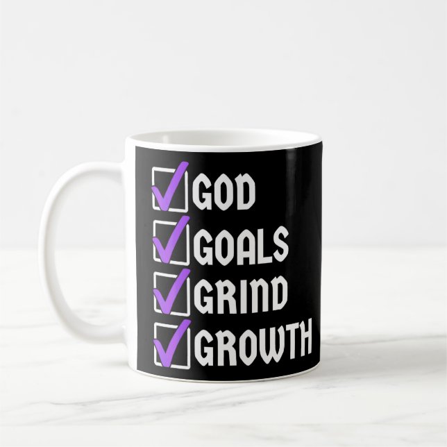 Taza De Café Los Objetivos de Dios agudizan el crecimiento (Izquierda)