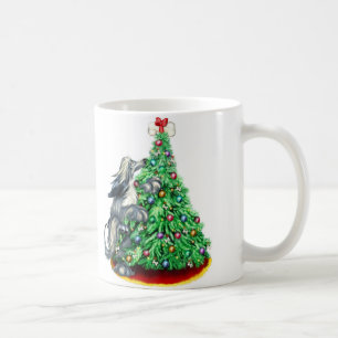 Taza De Café Los objetivos de la ronda de hound afgana son azul
