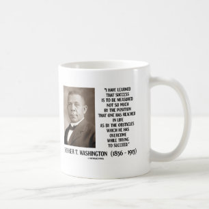 Taza De Café Los obstáculos del Booker T. Washington superados