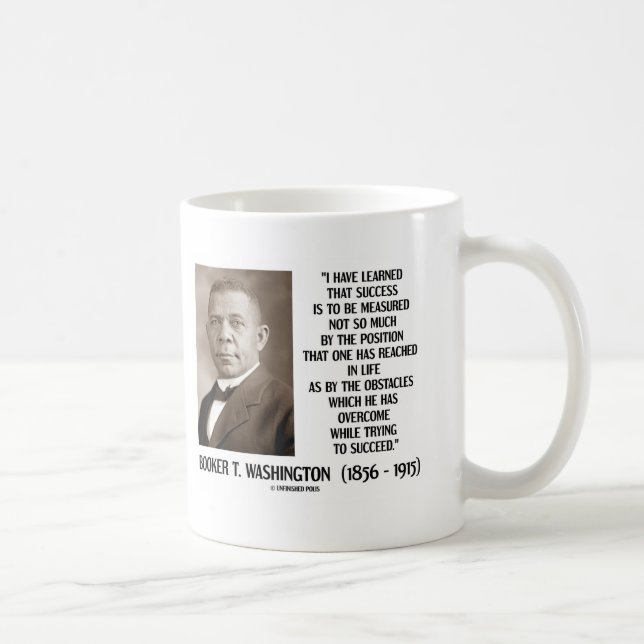 Taza De Café Los obstáculos del Booker T. Washington superados (Derecha)