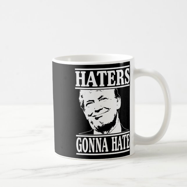 Taza De Café Los odiadores divertidos odiarán al presidente Don (Derecha)