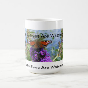 Taza De Café Los ojos de la mariposa le están mirando asaltar
