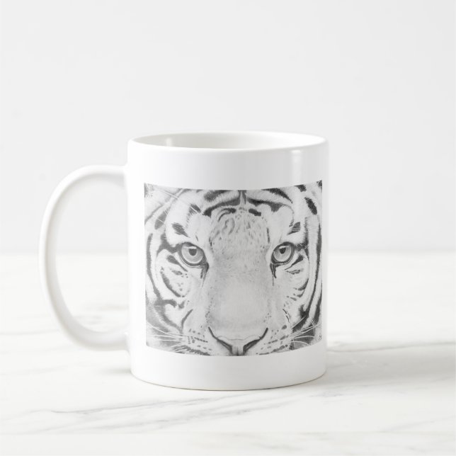 Taza De Café Los ojos de los tigres están cerrados (Izquierda)