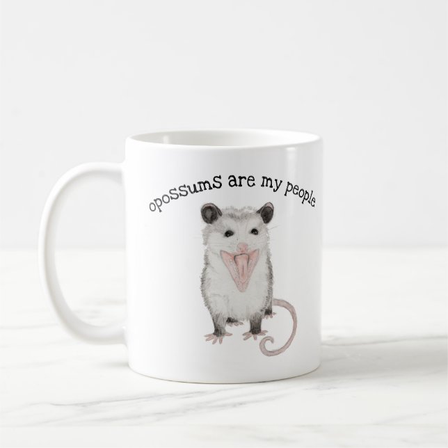 Taza De Café Los Opossums Son Mi Pueblo Mug (Izquierda)