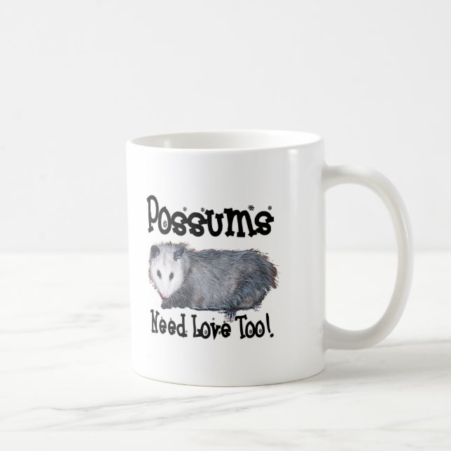 Taza De Café Los oposums necesitan amor también (Derecha)