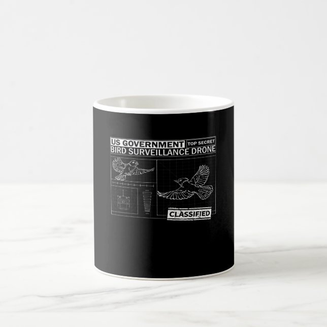 Taza De Café Los pájaros no son verdaderos - Divertido avistami (Centro)