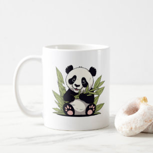 Taza De Café Los Pandas Comen El Bambú
