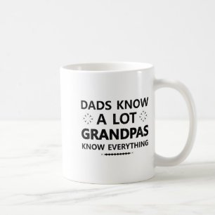 Taza De Café Los papás saben mucho los abuelos lo saben todo Pa