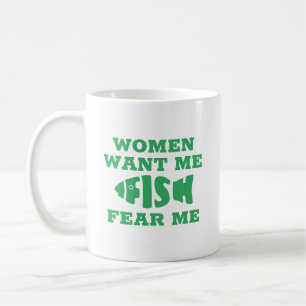 Taza De Café Los peces me temen