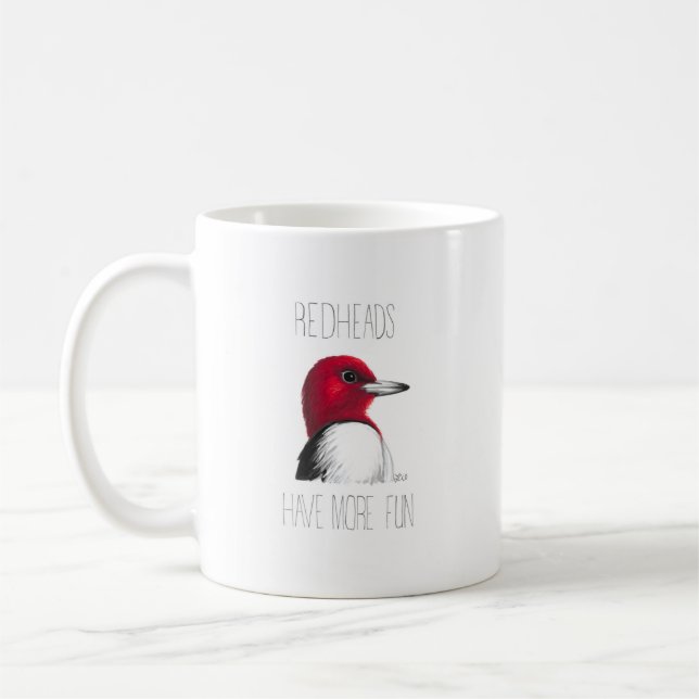 Taza De Café Los pelirrojos tienen más diversión (pájaro carpin (Izquierda)