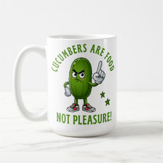 Taza De Café Los Pepinos Son Comida No Placer Divertido Veggie