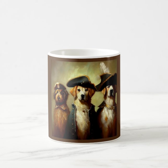 Taza De Café Los perros como tres mosqueteros (Centro)