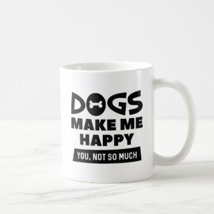 Taza De Café Los Perros Me Hacen Feliz