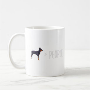 Taza De Café Los perros Pinscher alemanes son mayores que la ge