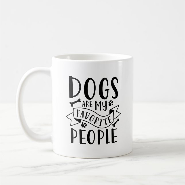 Taza De Café Los perros son mi gente favorita (Izquierda)