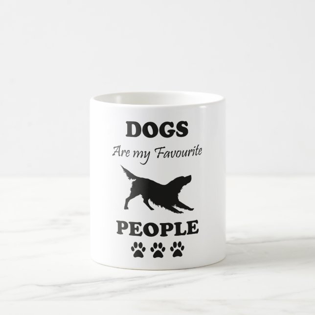 Taza De Café Los Perros Son Mi Gente Favorita Café Mug (Centro)