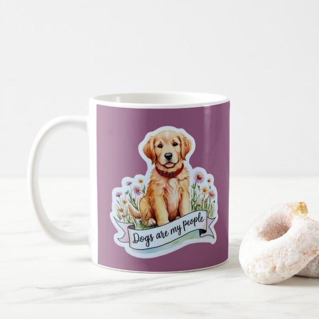 Taza De Café Los perros son mi peluca popular (Con donut)